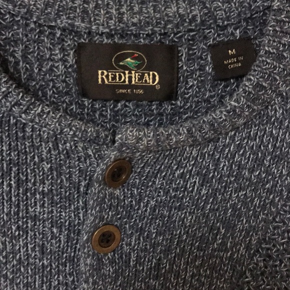 Redhead Mid-button Sweater - Picture 2 of 3